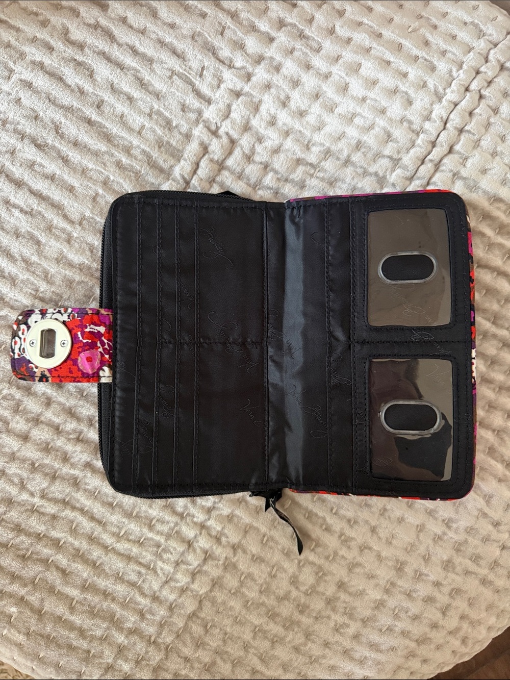 NWOT Vera Bradley Rosewood Turnlock Wallet - Picture 6 of 12